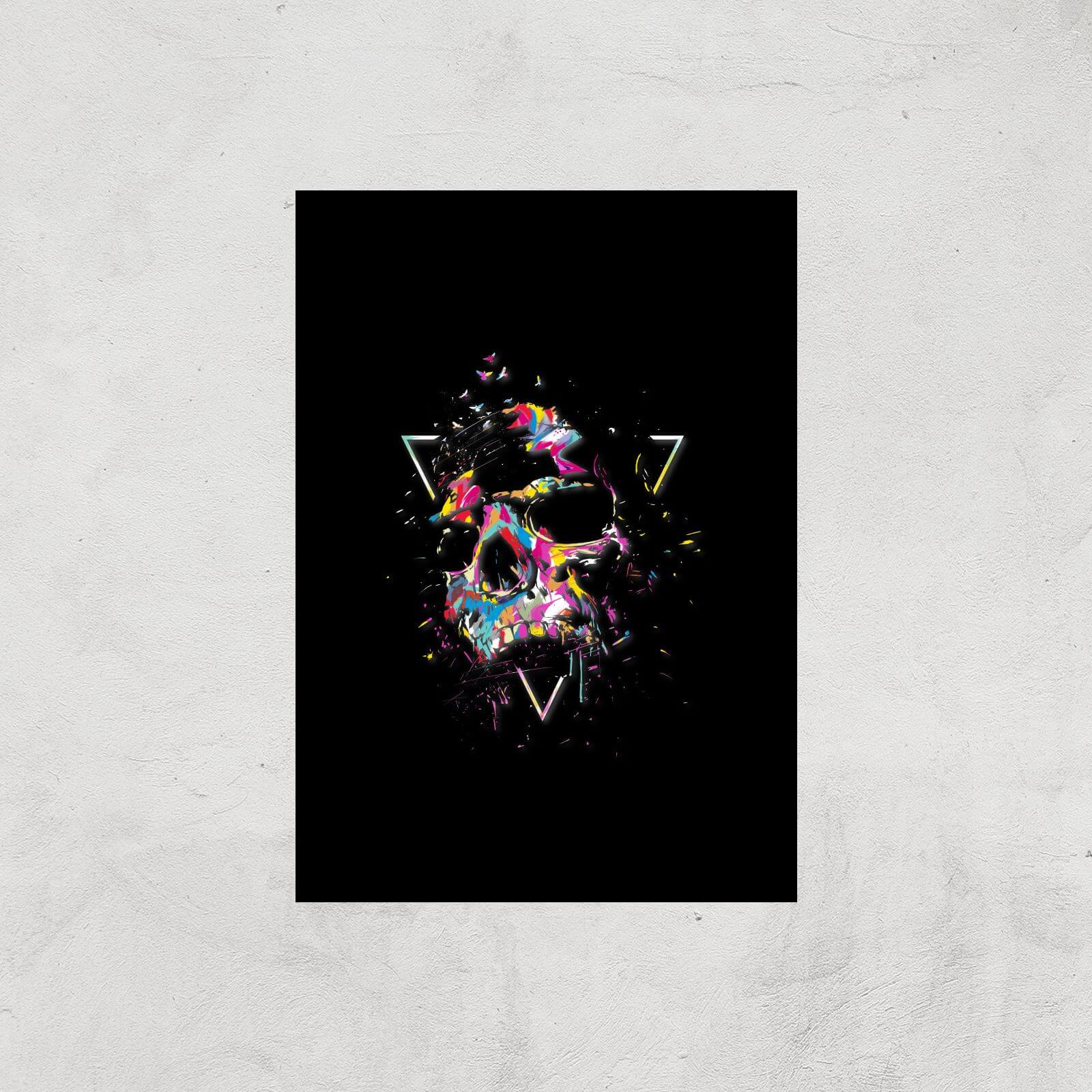 Shattered Skull Giclee Art Print - A2 - Print Only