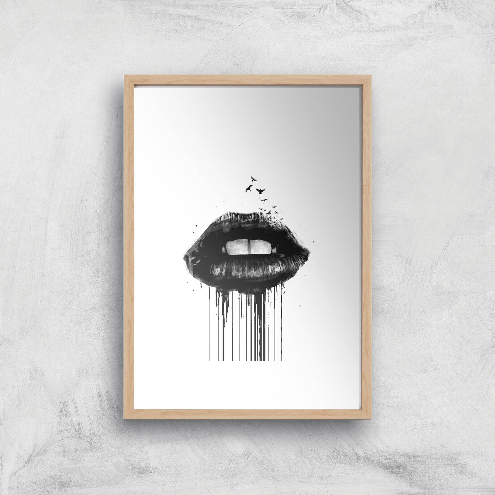 Dead Love Giclee Art Print - A4 - Wooden Frame