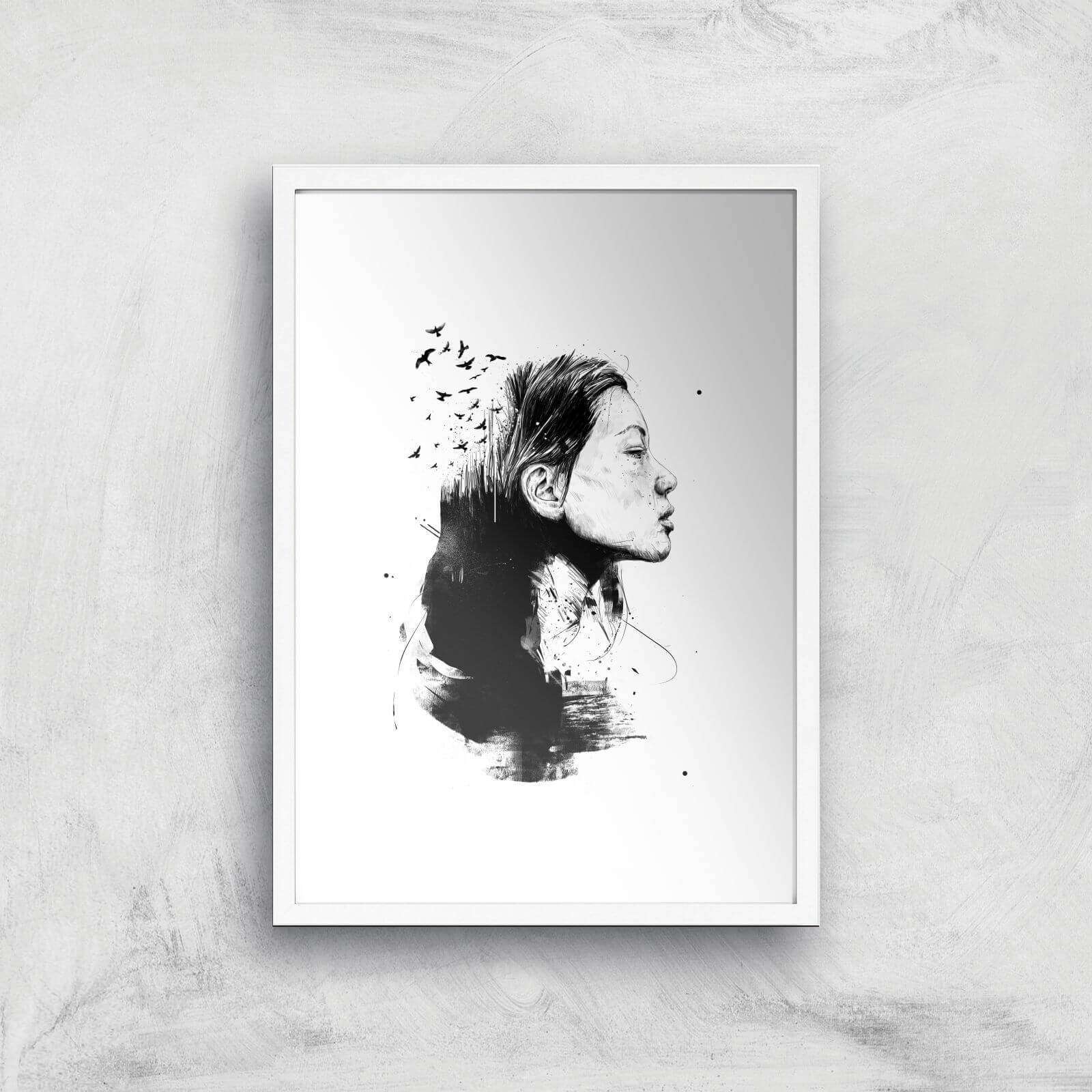 Open Your Mind To Darkness Giclee Art Print - A2 - White Frame