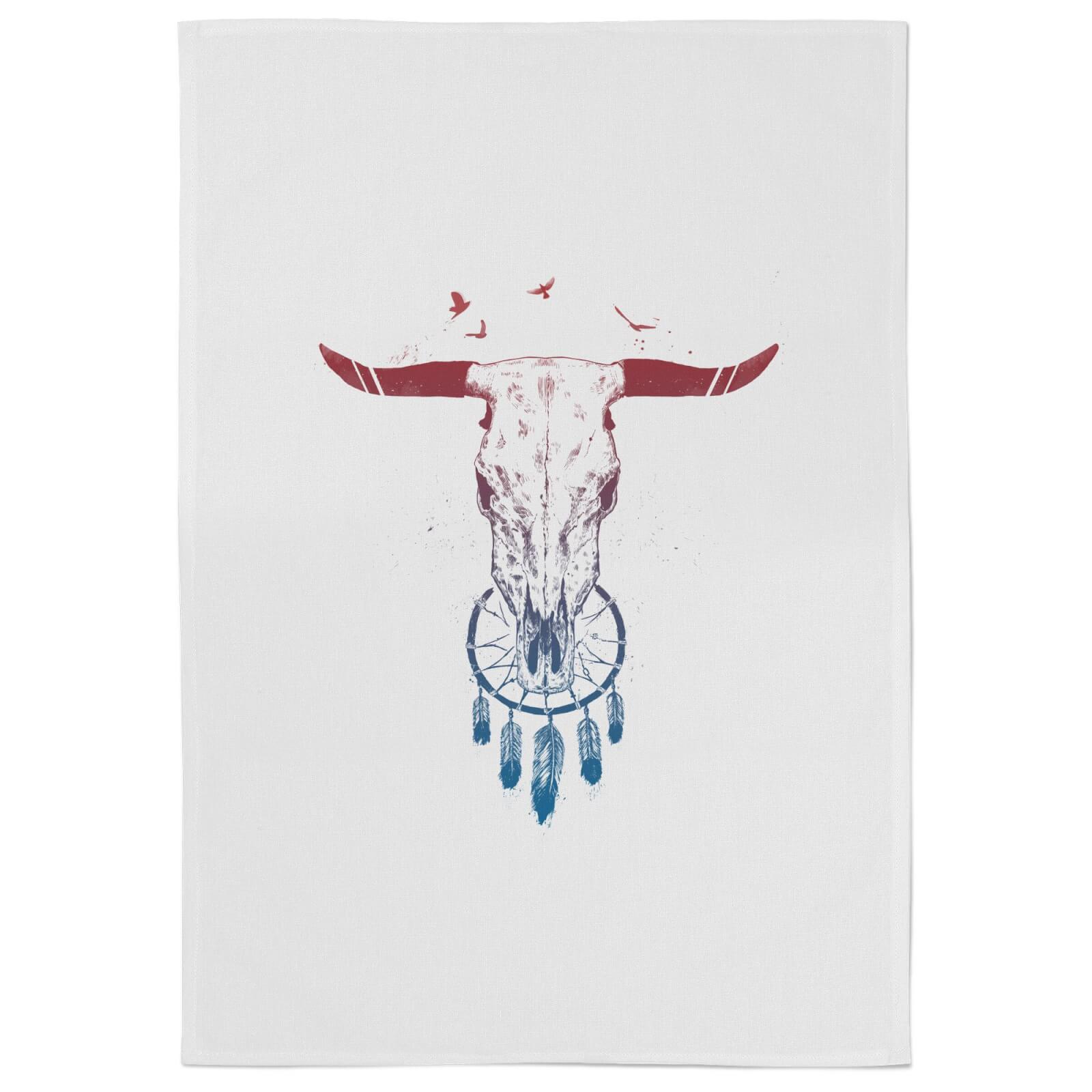 Beautiful Dream Cotton Tea Towel - White