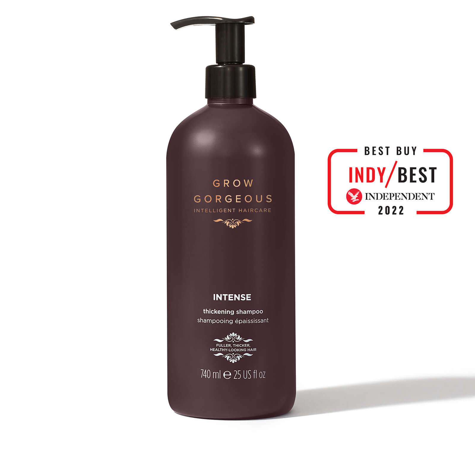 Shop Grow Gorgeous Supersize Intense Thickening Shampoo 740ml (worth $53.00)