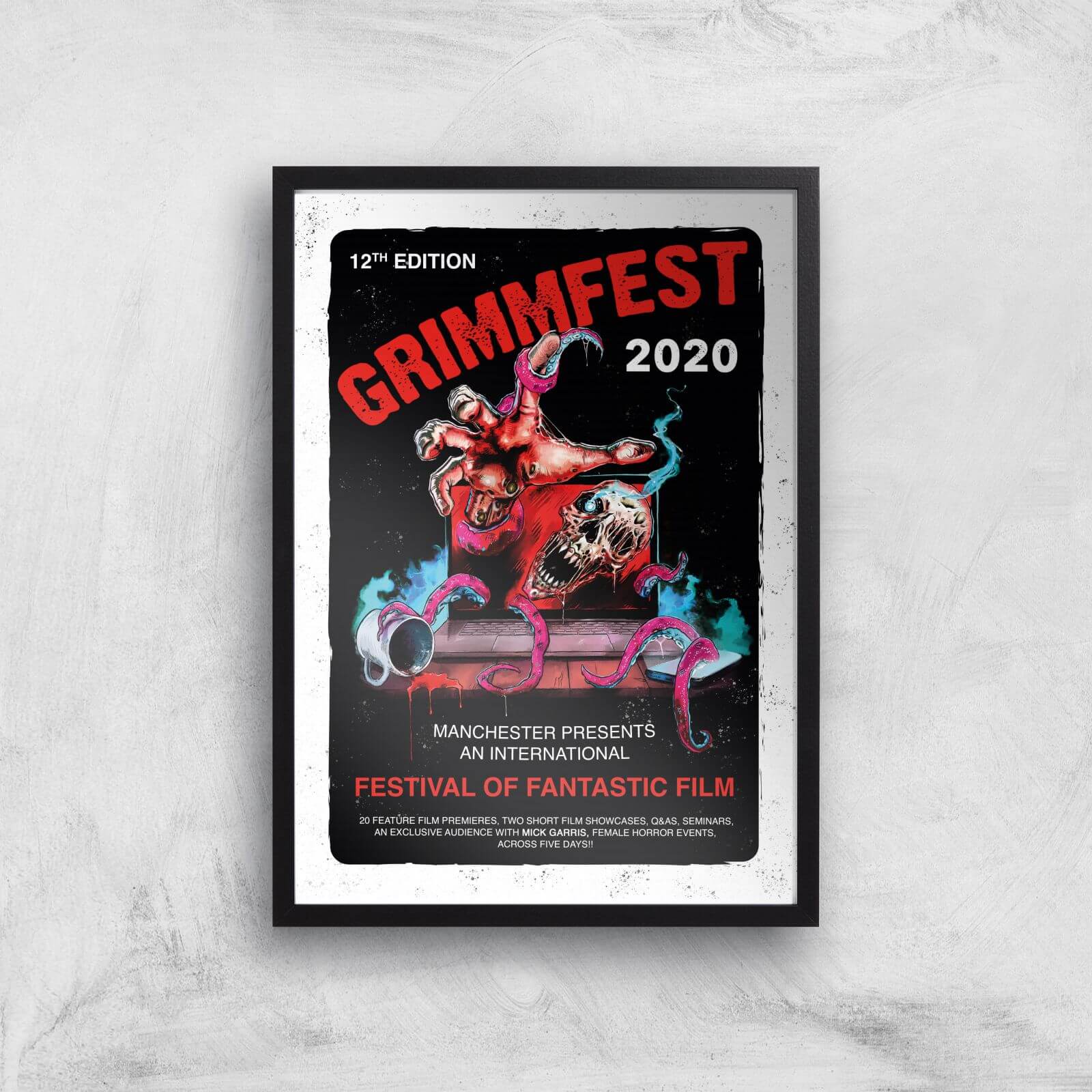 

Grimmfest 2020 Tour Giclee Art Print - A3 - Black Frame