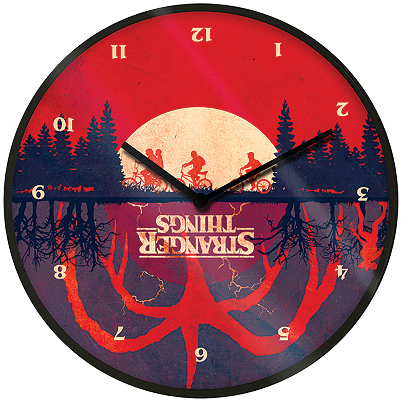 Image of Stranger Things Upside Down Clock 10 Inch