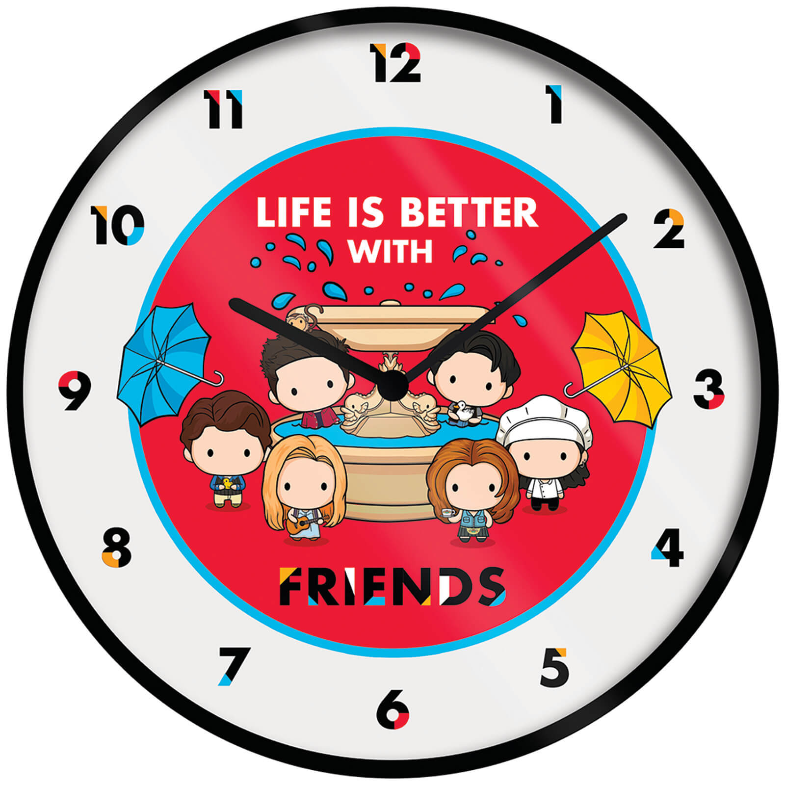 Image of Friends Chibi Clock 10 Inch