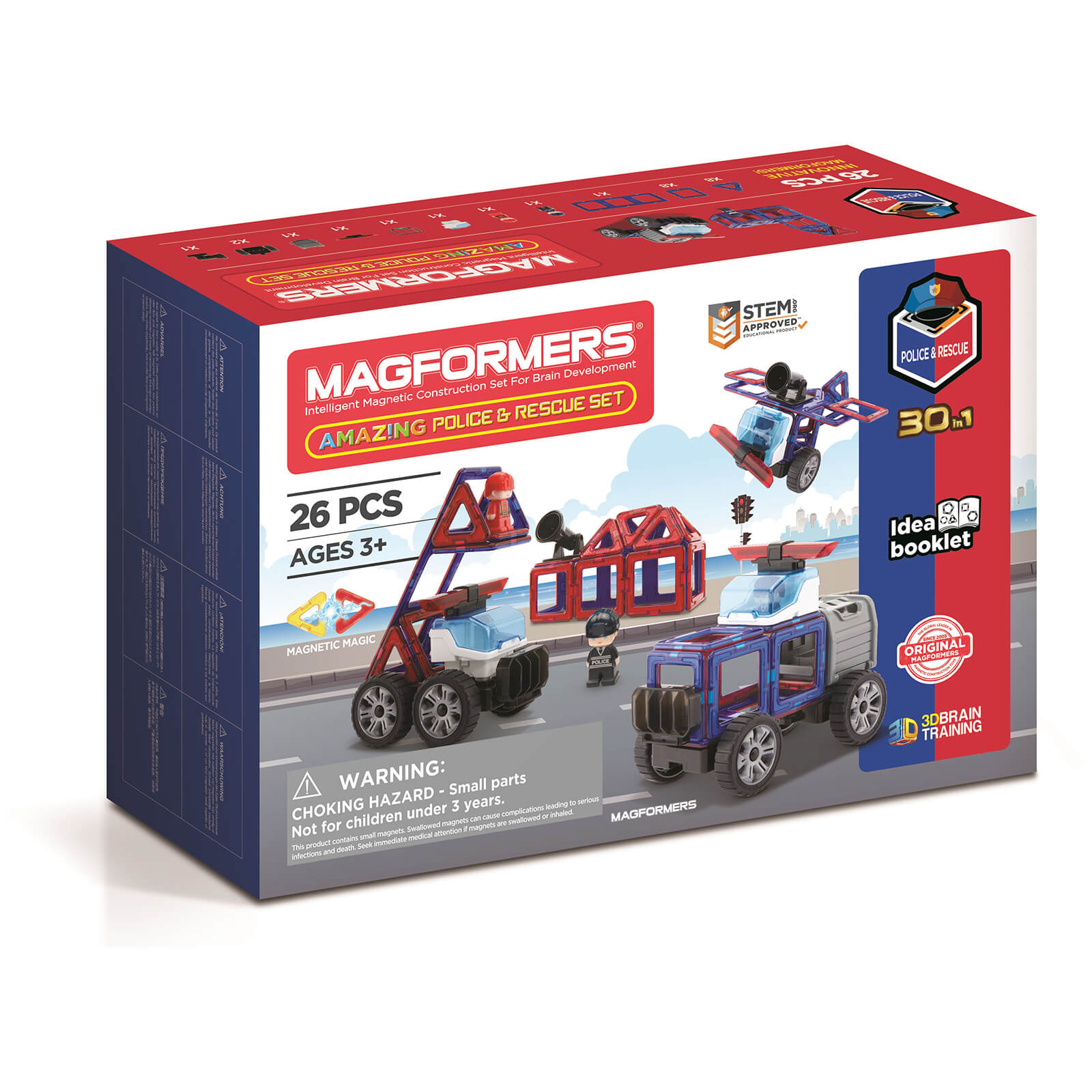 Magformers Amazing Police and Rescue Set 26 Pieces