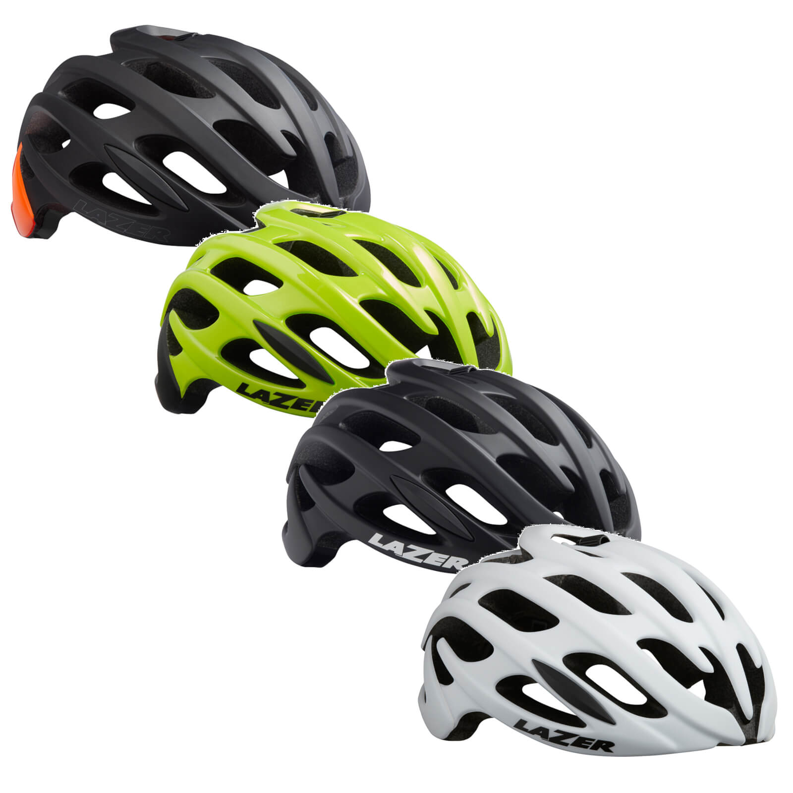Lazer Blade MIPS Road Helmet - L - Matte Black/Flash Orange