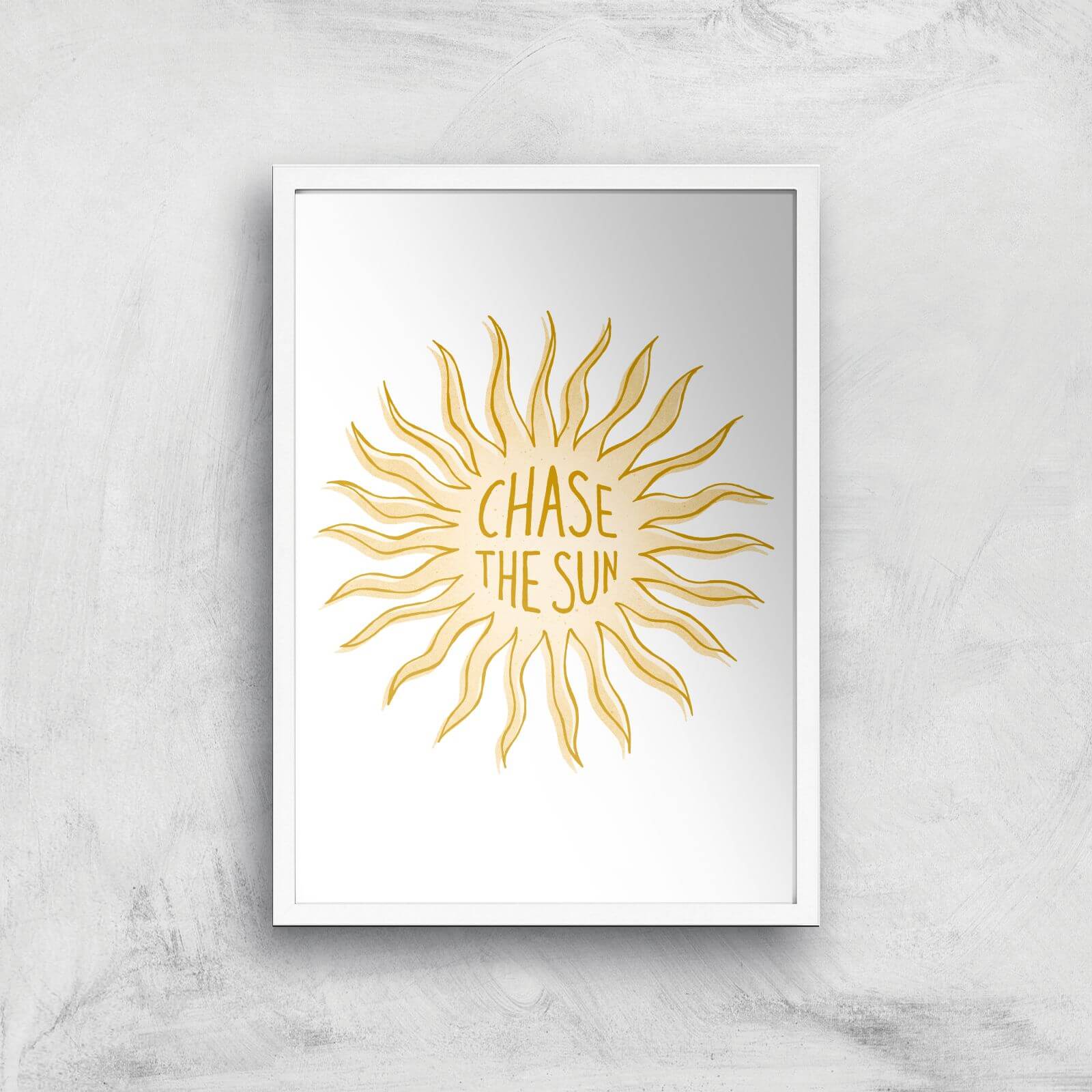 Chase The Sun Giclee Art Print - A2 - White Frame