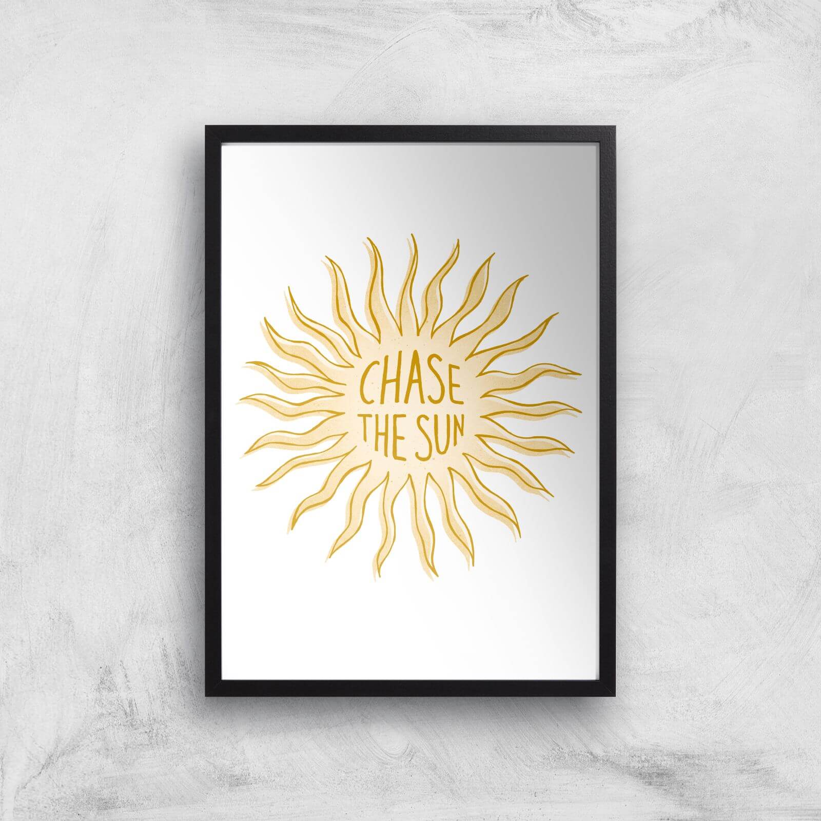 Chase The Sun Giclee Art Print - A2 - Black Frame