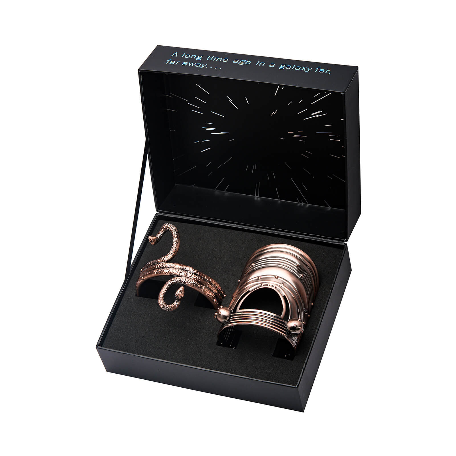 Image of Star Wars Princess Leia Premium Gold Cuff and Bracelet Replica Set – Zavvi Worldwide Exclusive