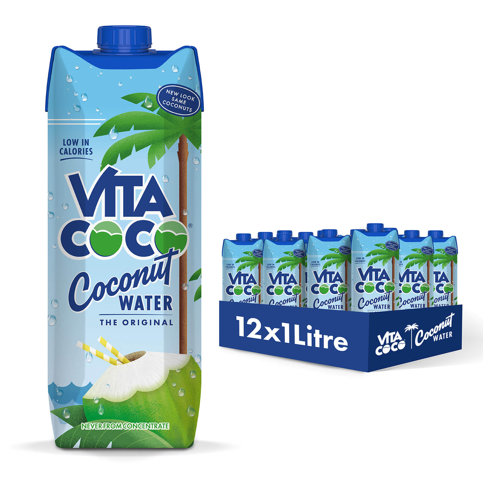 Pure Coconut Water, 12 x 1L