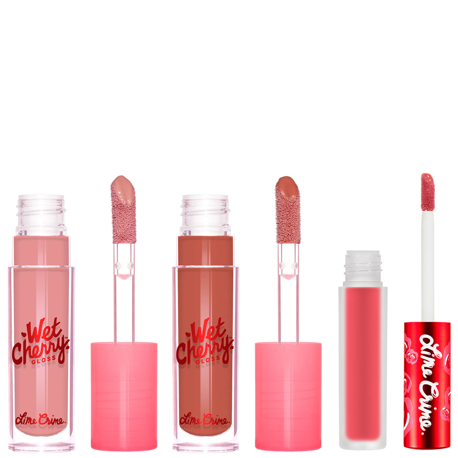 

Lime Crime X LOOKFANTASTIC Best of Nudes and Pinks Lip Trio Set - Exclusive