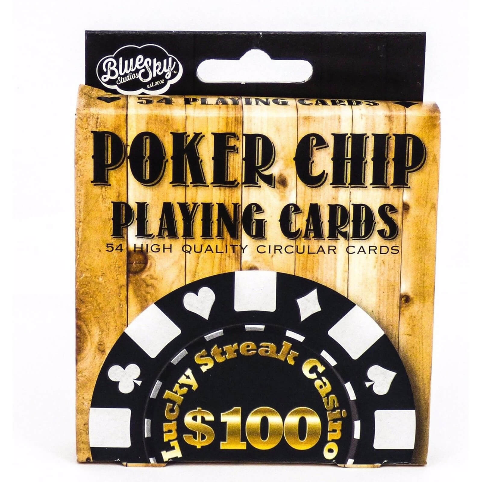 Poker Chip Circular Playing Cards
