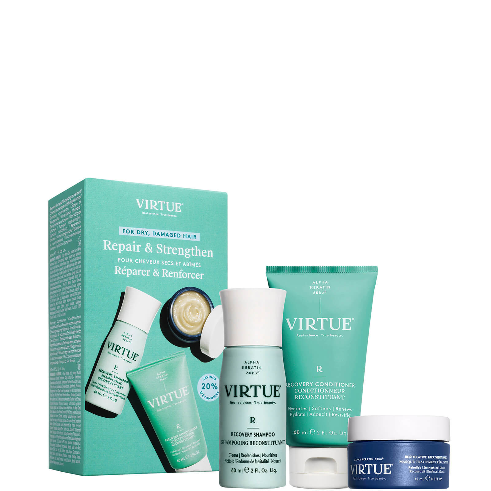 VIRTUE Recovery Discovery Kit 3 x 60ml