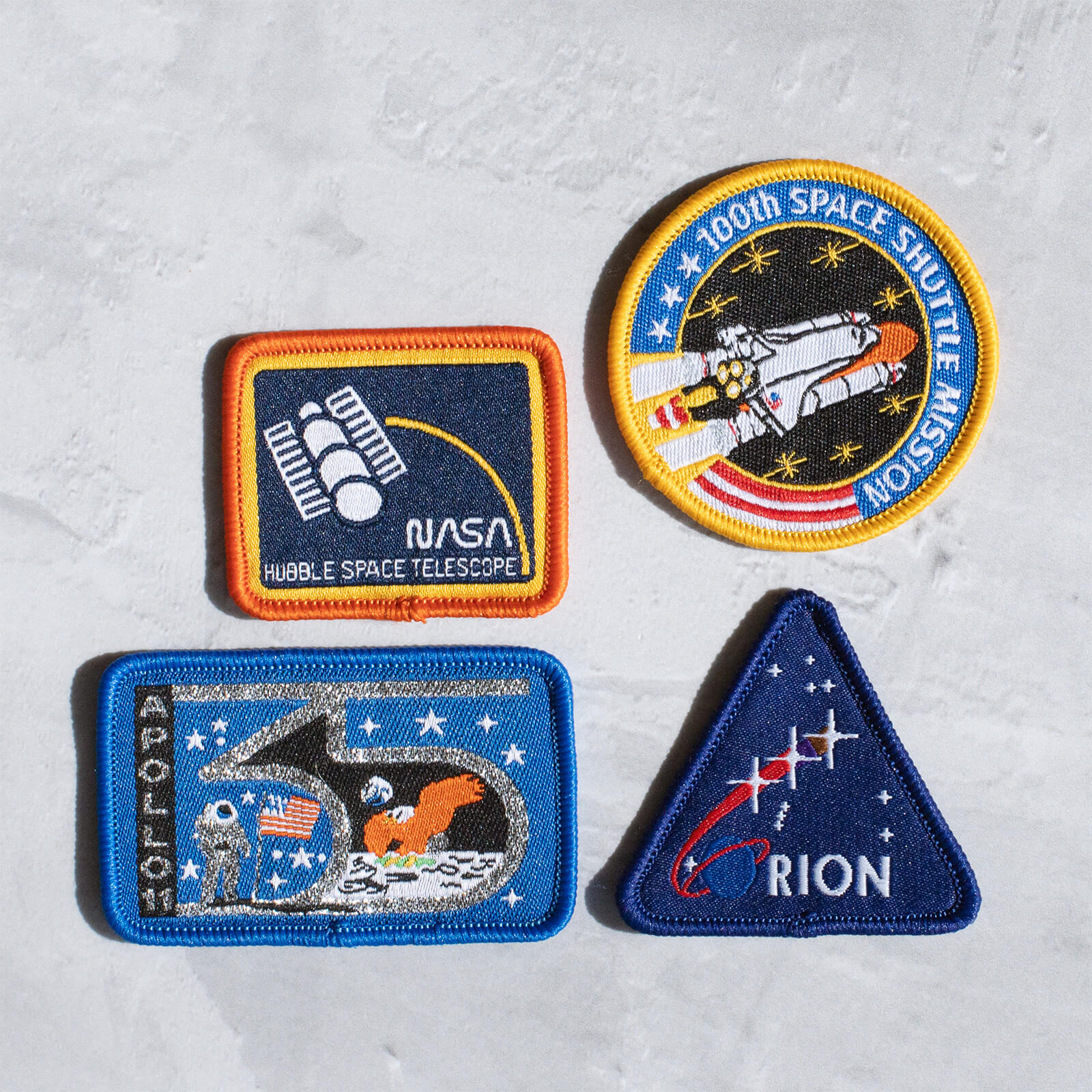 NASA Iron-On Patch Set