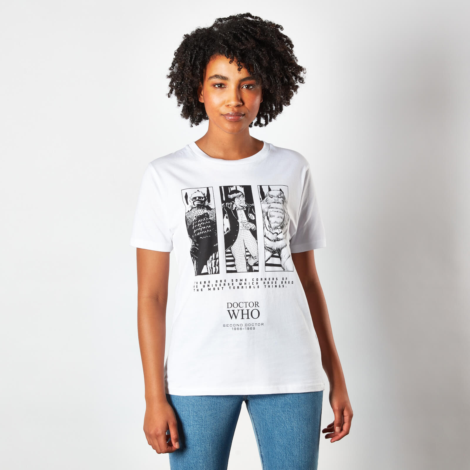 

T-Shirt Femme Doctor Who 2nd Doctor - Blanc - XL