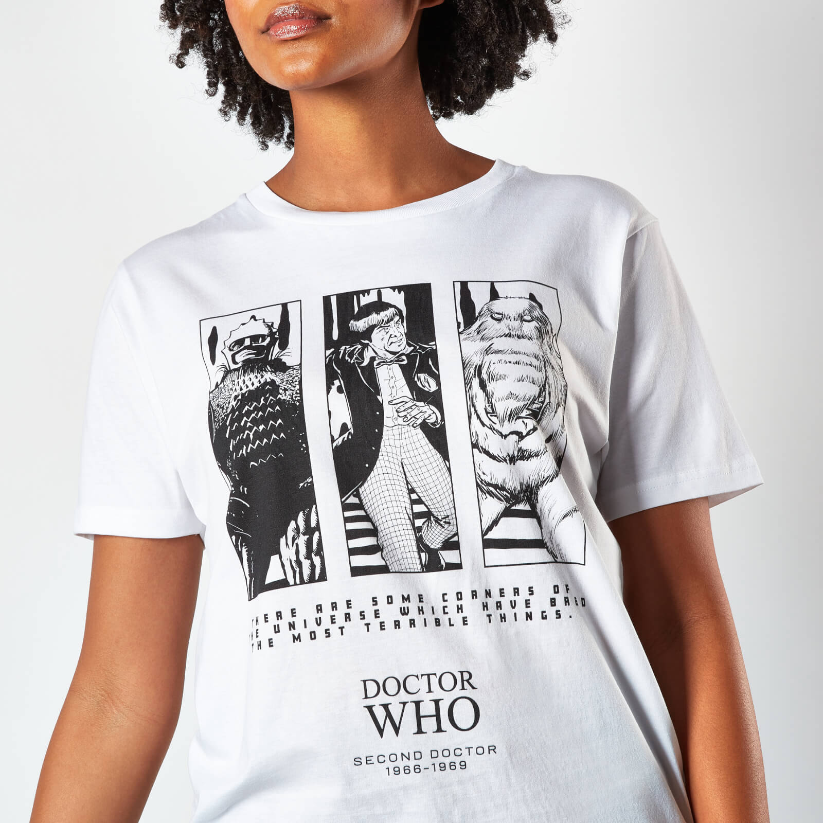 Doctor Who 2nd Doctor Women's T-Shirt - White - 5XL