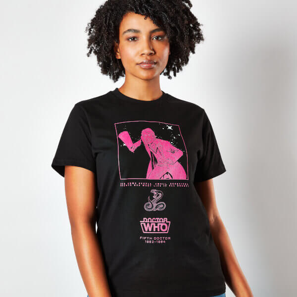 T-Shirt Doctor Who 5th Doctor Femme - Noir - S