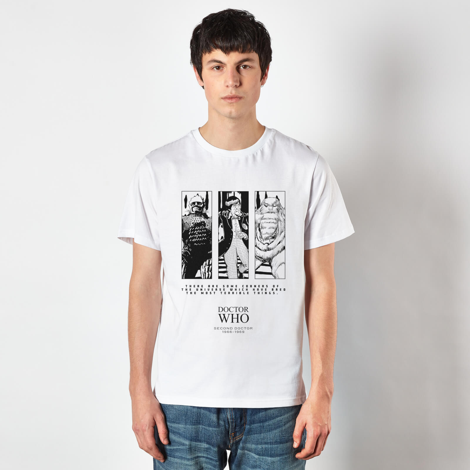 T-Shirt Doctor Who 2nd Doctor Homme - Blanc - XXL