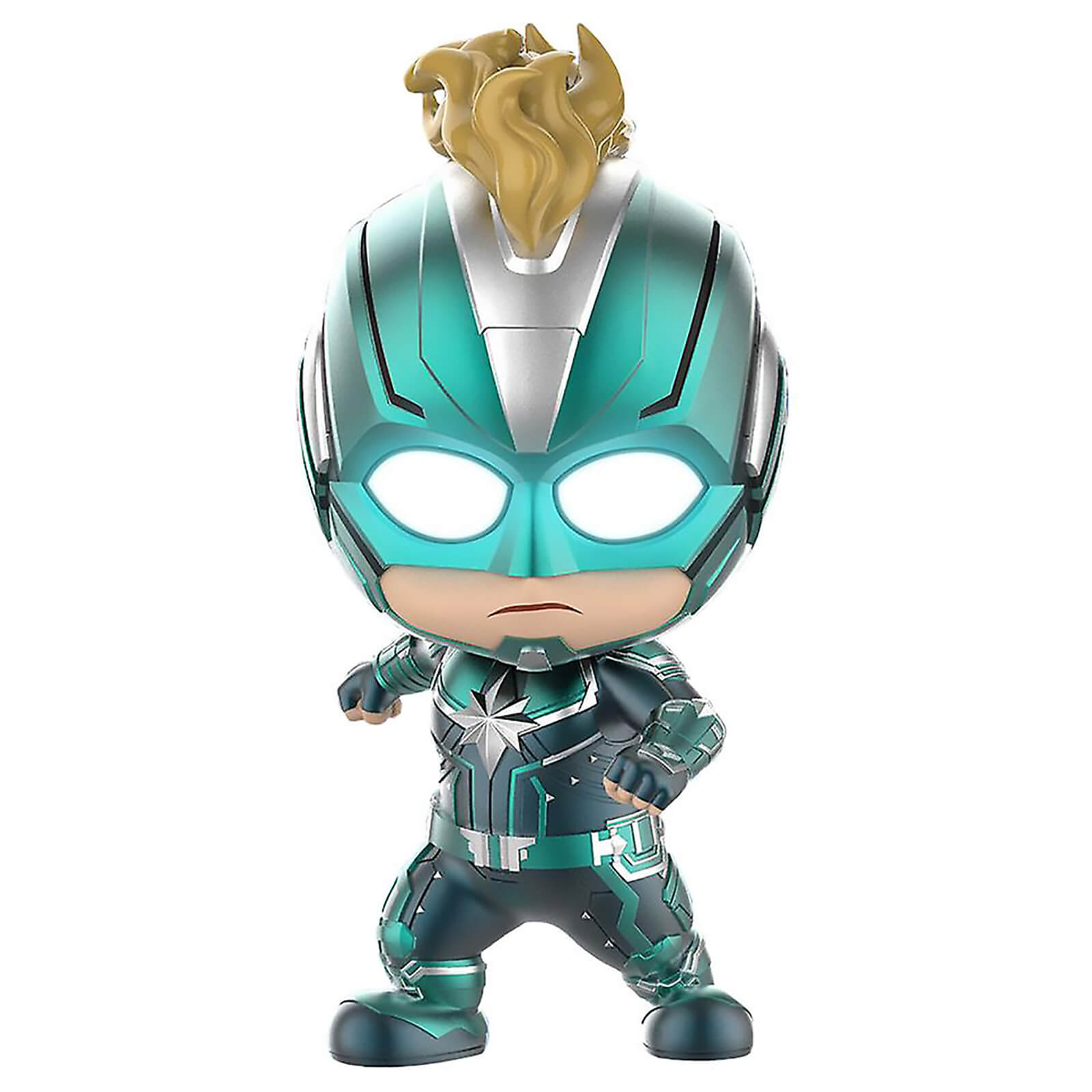 Hot Toys Cosbaby Marvel Captain Marvel - Captain Marvel (Starforce / Masked Version) Figure