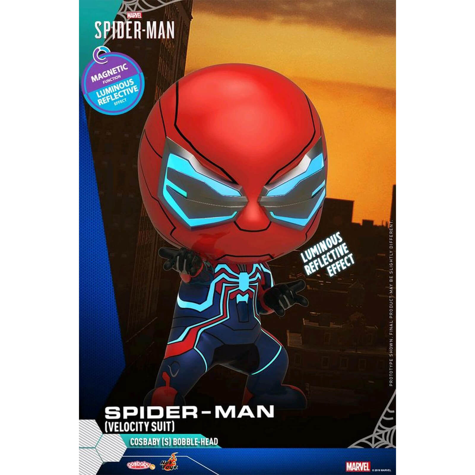 Hot Toys Cosbaby Marvel's Spider-Man PS4 - Spider-Man (Velocity Suit Version) Figure