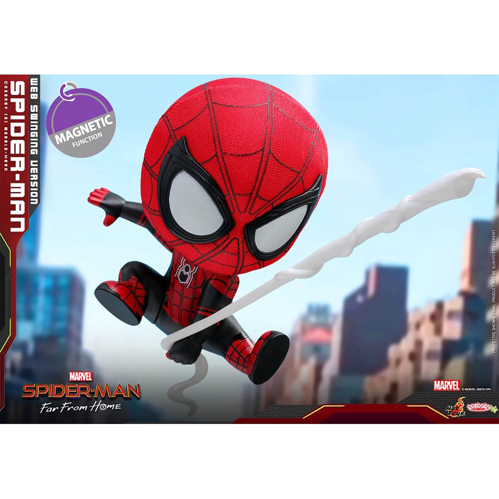 Hot Toys Cosbaby Marvel Spider-Man: Far From Home - Spider-Man (Web Swinging Version) Figure