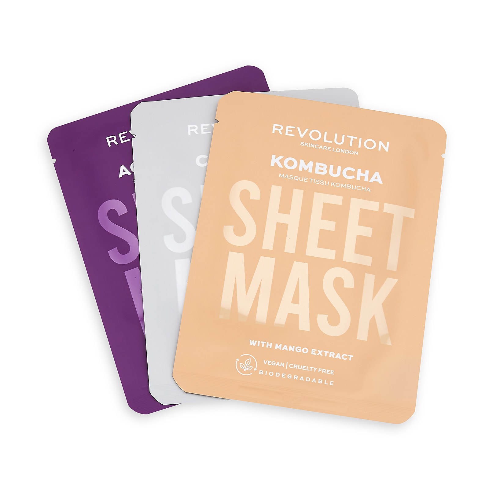 

Revolution Skincare Biodegradable Combination Skin Sheet Mask (3 Pack)