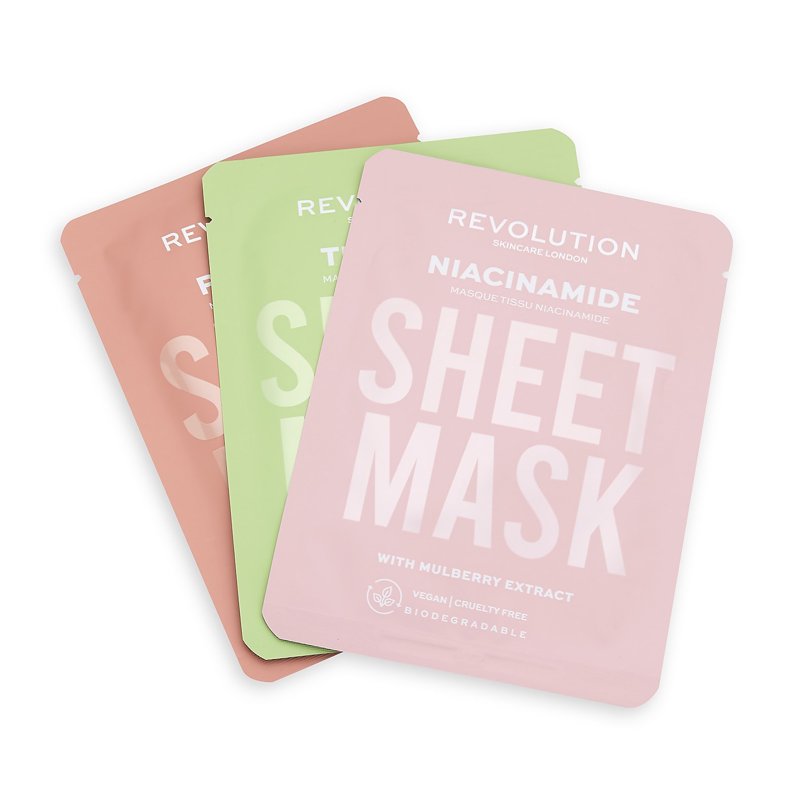 

Revolution Skincare Biodegradable Oily Skin Sheet Mask (3 Pack)