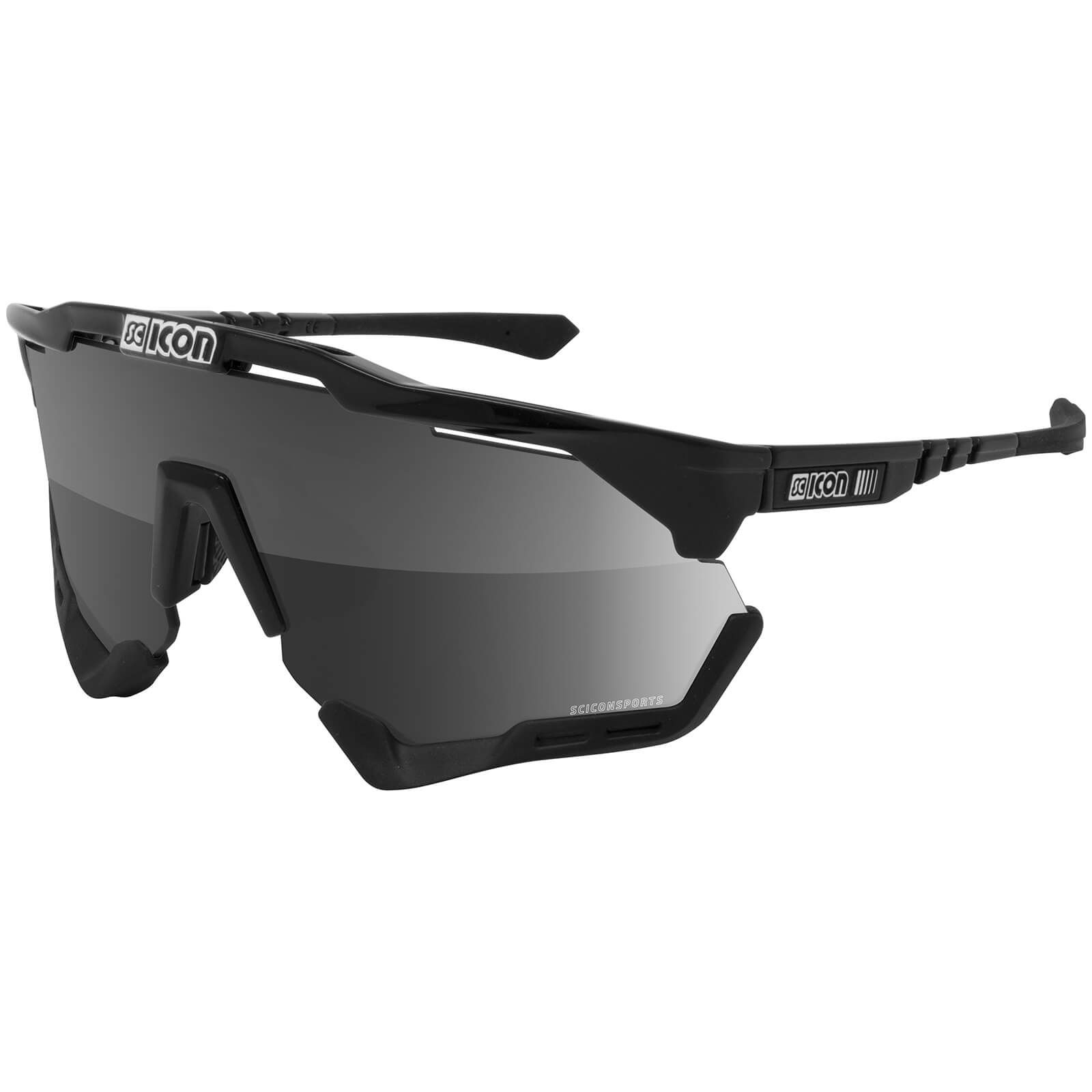 Scicon Aeroshade XL Road Sunglasses - Black Gloss/SCNPP Photochromic Silver