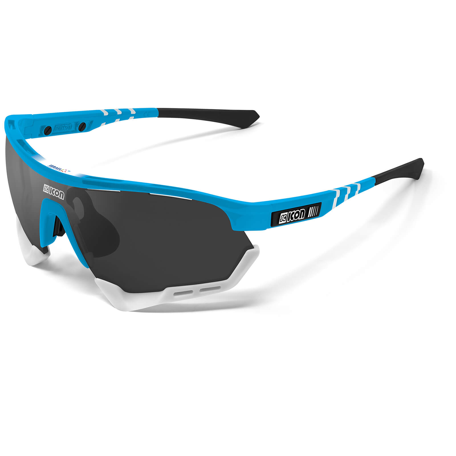 Scicon Aerotech XL Israel Cycling Academy 2020 Edition Sunglasses - Cyan/SCNPP Multilaser Blue