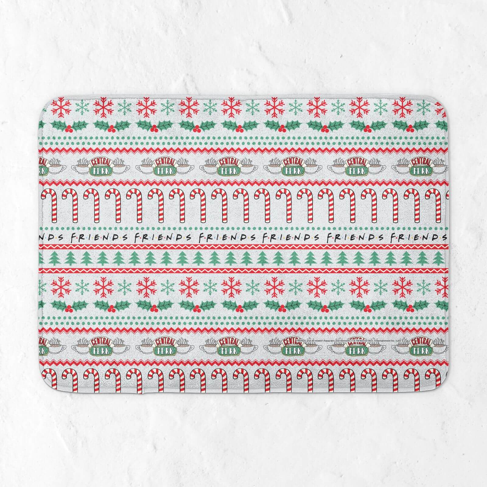 Friends  Freinds The One On Christmas Day Bath Mat