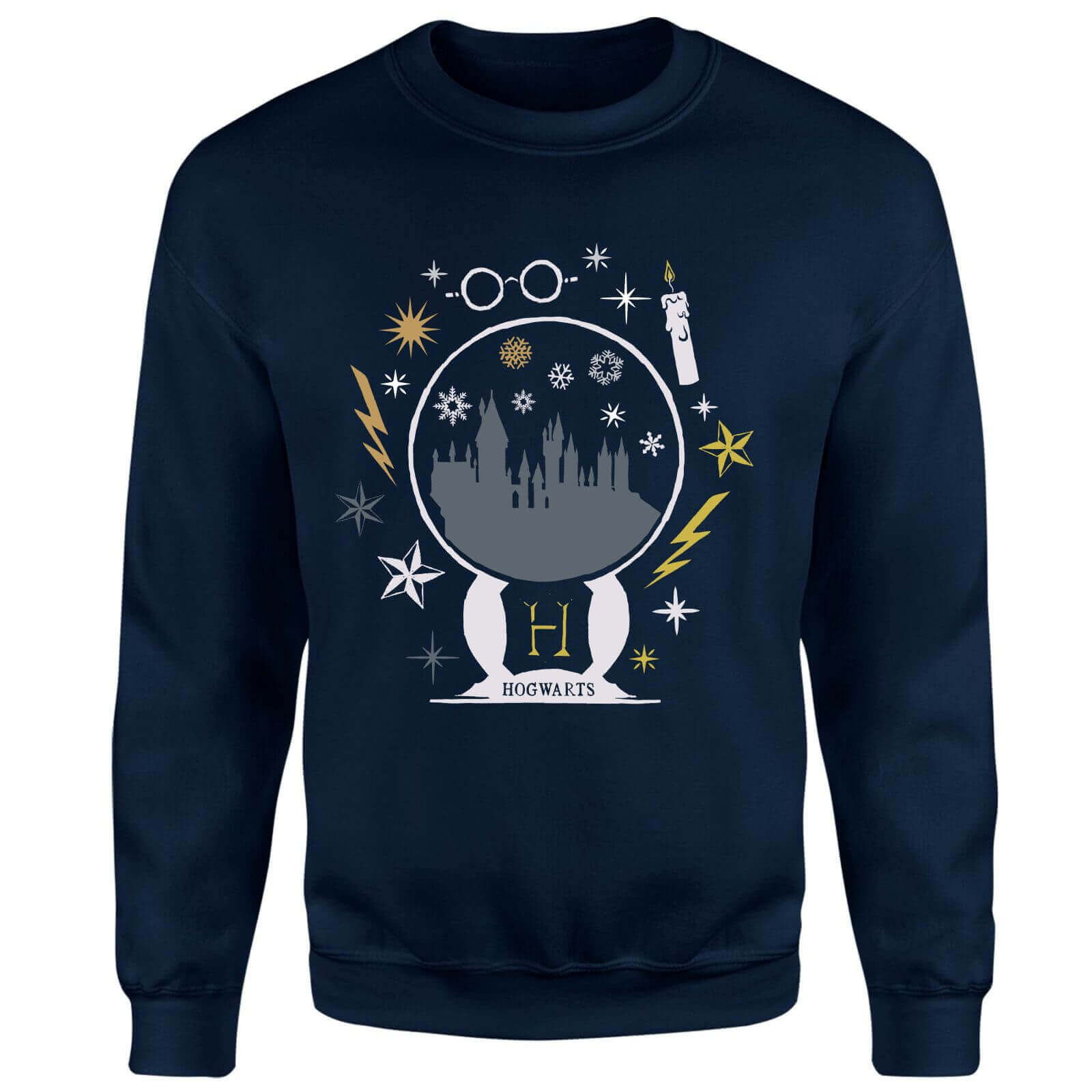 Harry Potter Hogwarts Sweatshirt - Navy - S - Navy