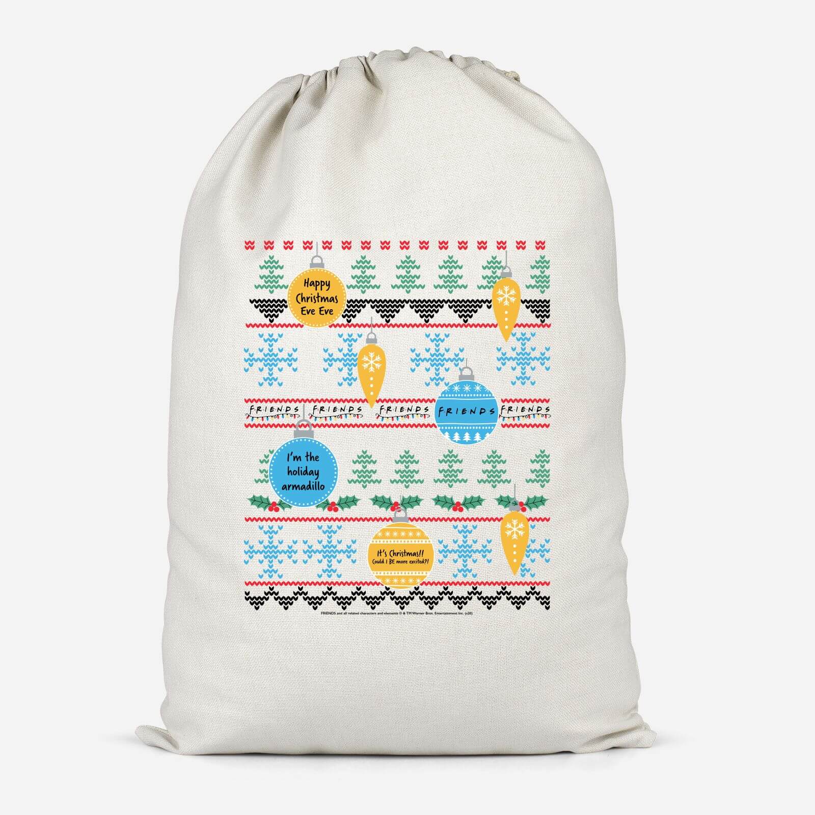 Friends Baubles Cotton Storage Bag - Small