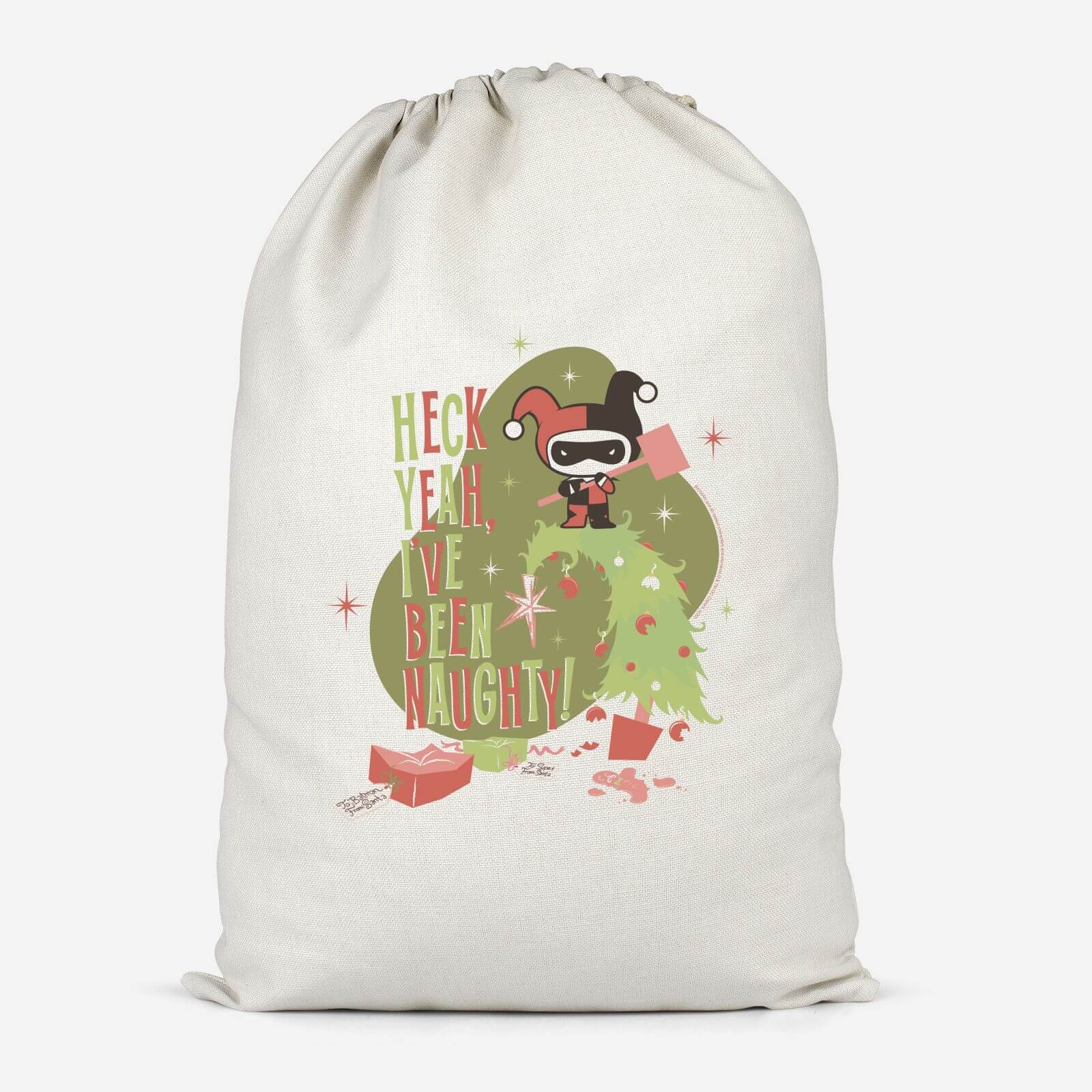 The Joker Heck Yeah I've Been Naughty Cotton Storage Bag - Small