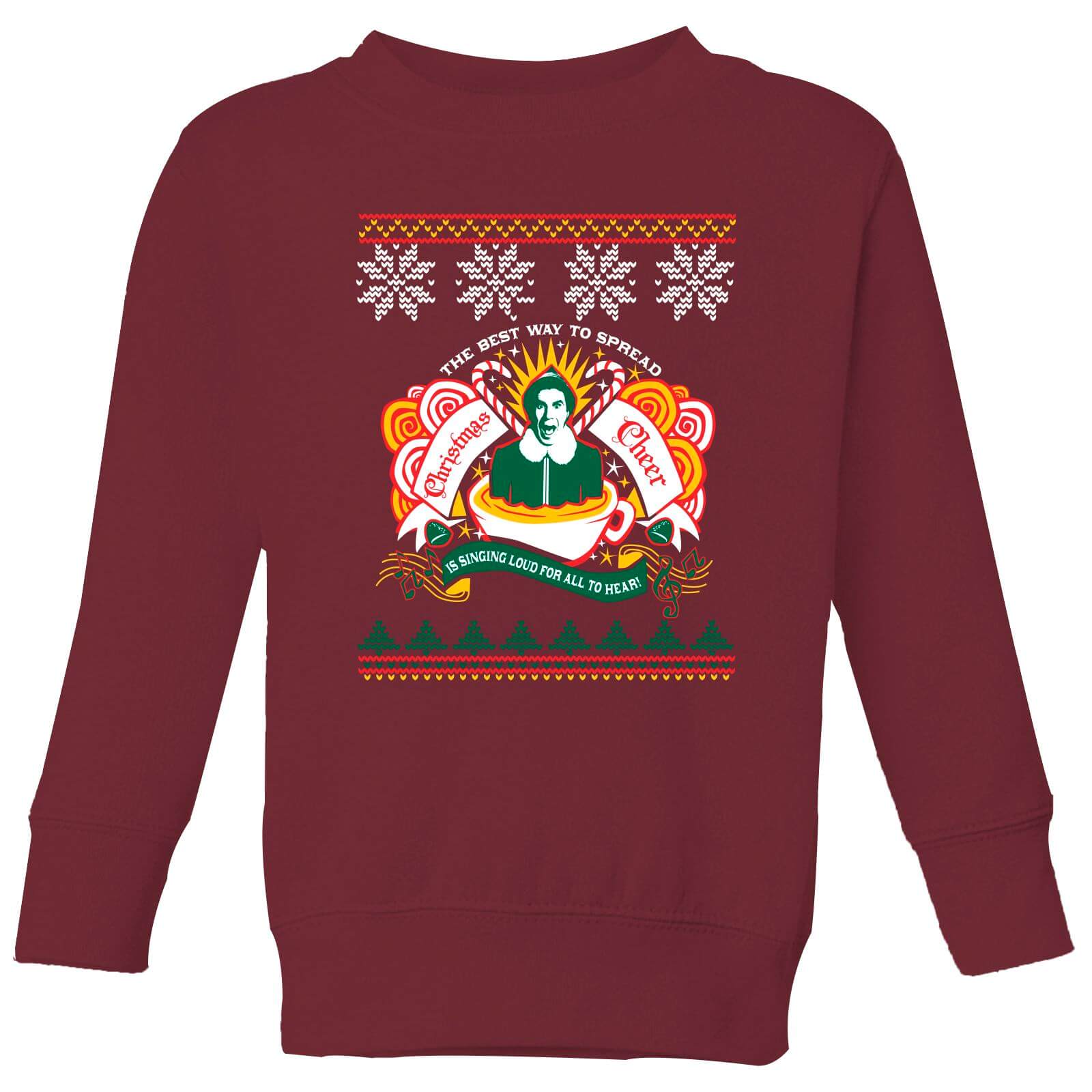 

Christmas Cheer Felpa Bambino - Borgogna - 3-4 Anni - Burgundy