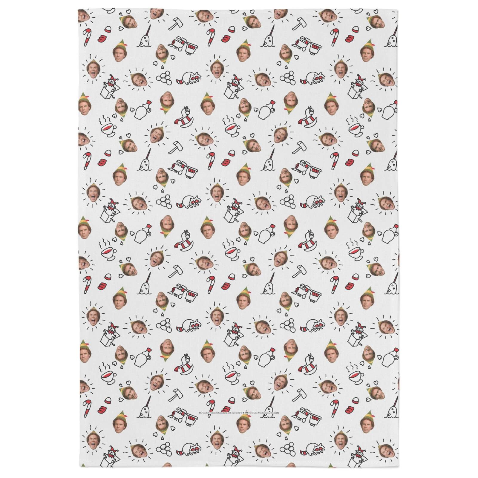 

Elf Buddy Faces Tea Towel
