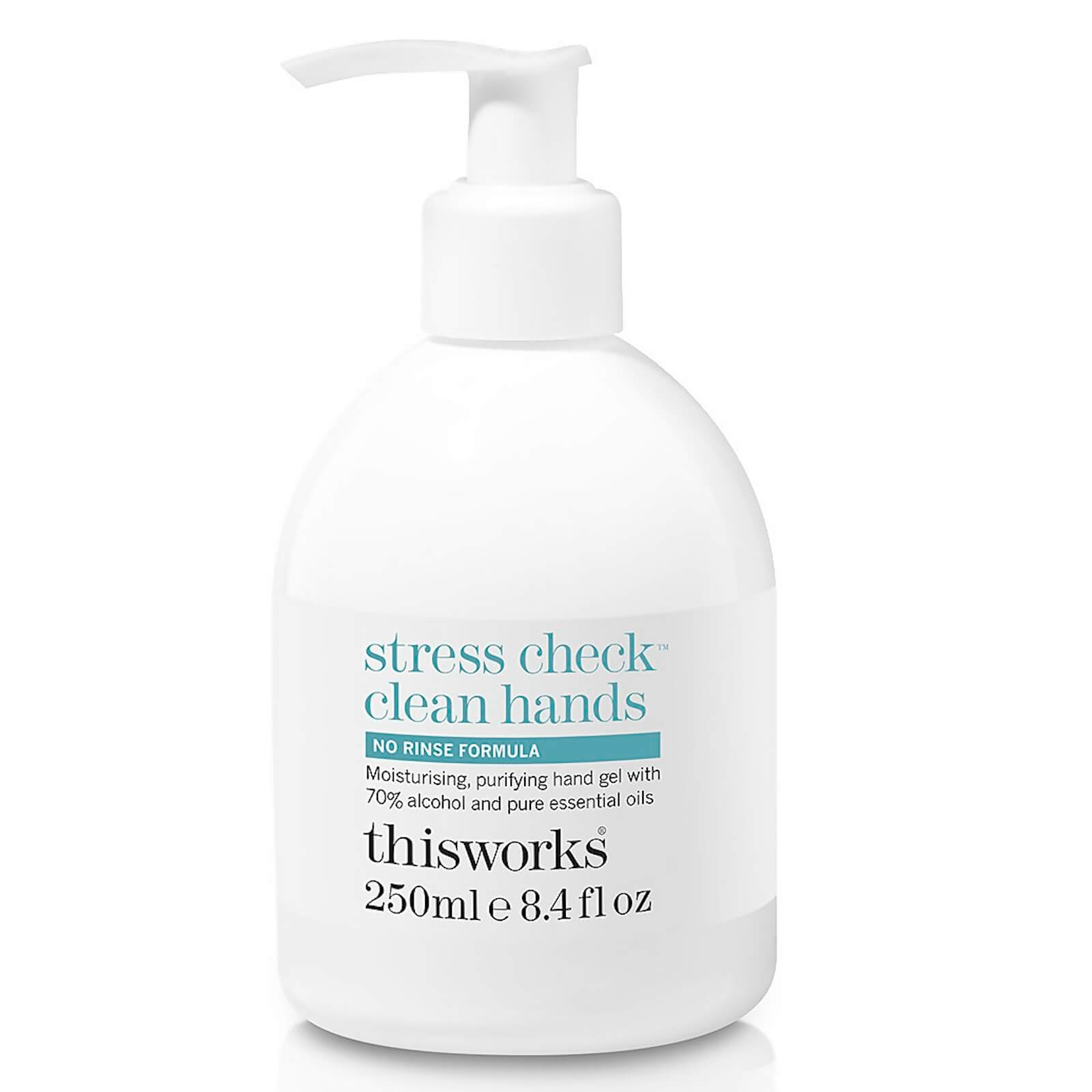 this works Stress Check Clean Hands Gel 250ml