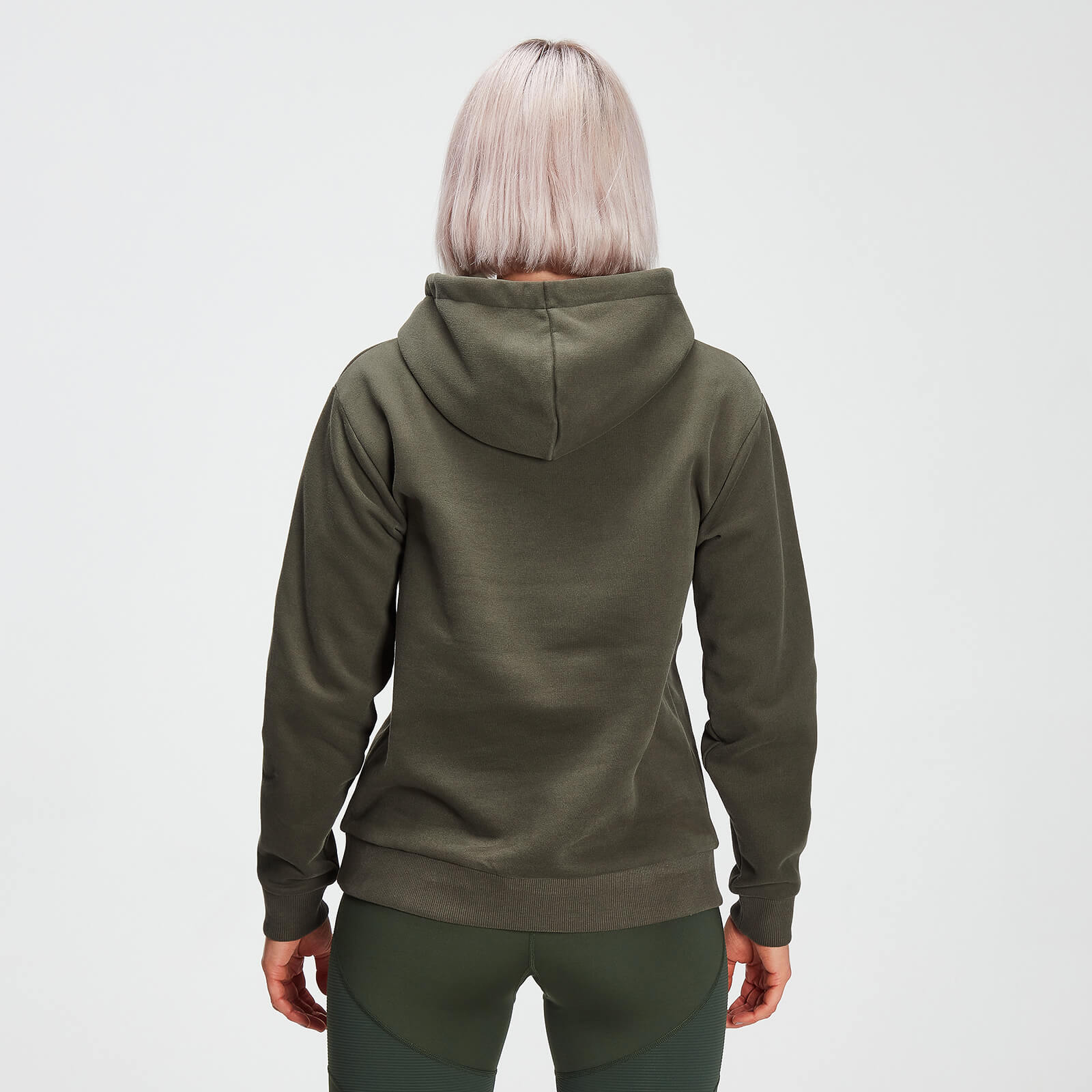 5056379574951 - Womens Essentials Hoodie with Kangaroo Pocket Dark Olive - L 5056379574951 - Womens Essentials Hoodie with Kangaroo Pocket Dark Olive - L