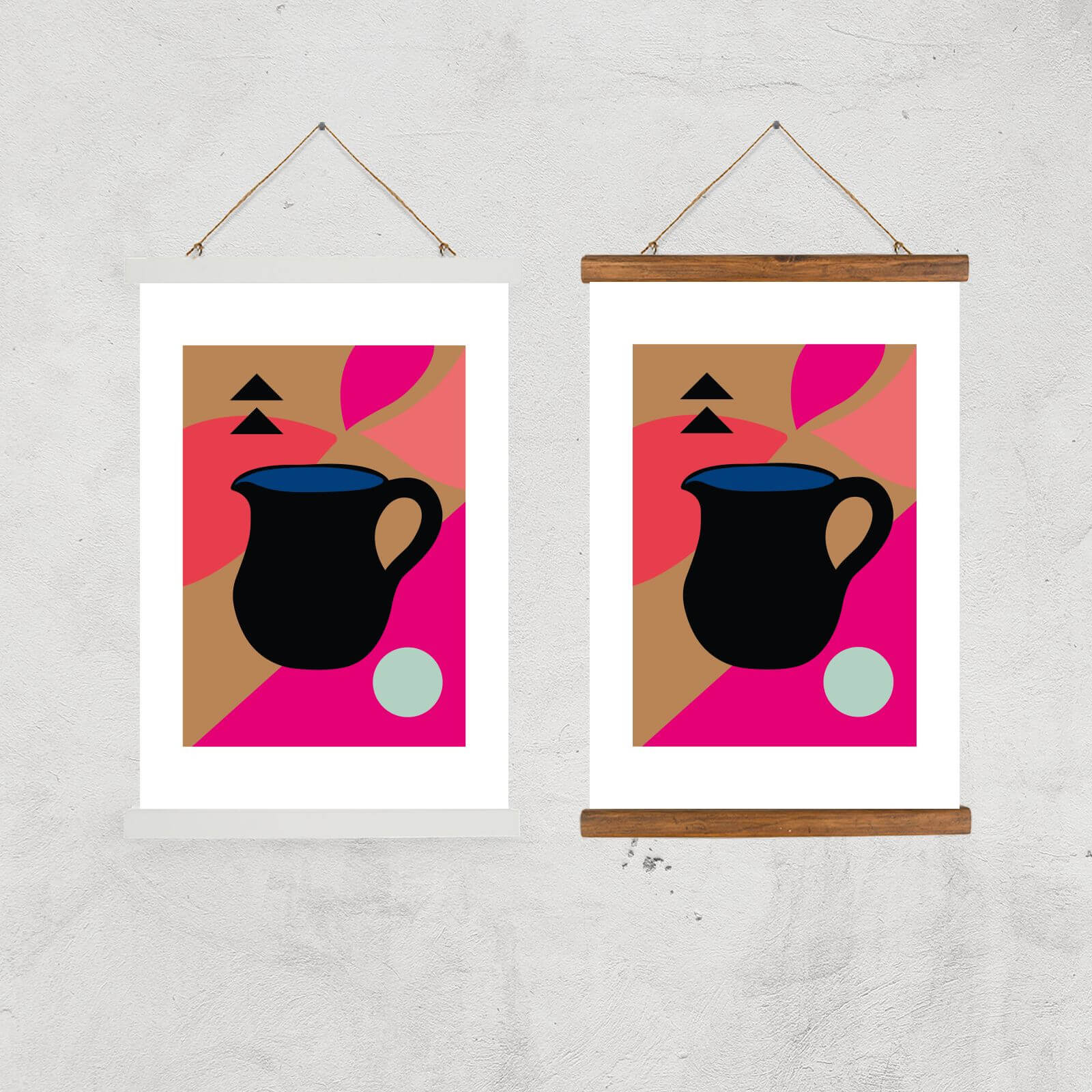 Colour Jug Giclee Art Print - A2 - Black Frame