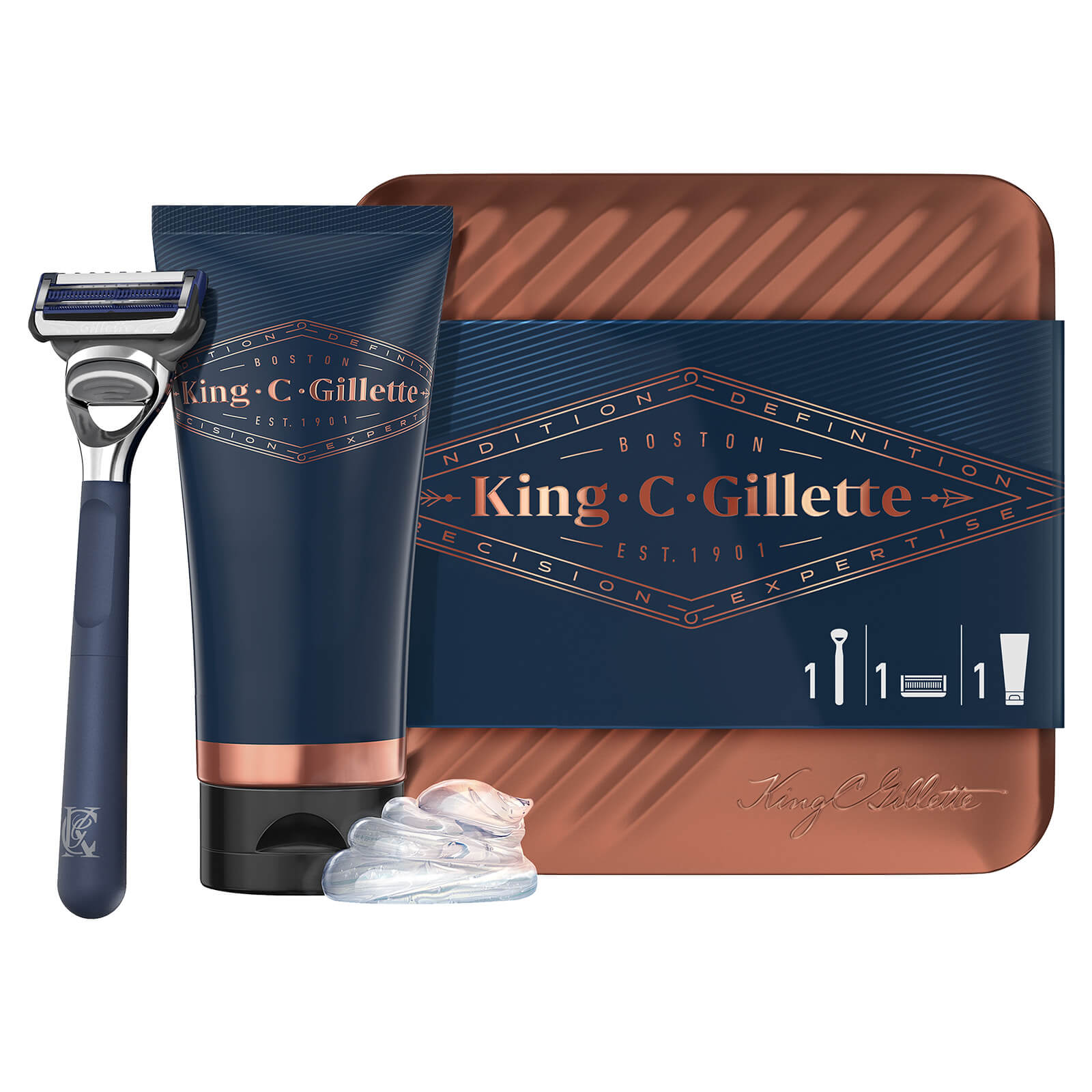 King C. Gillette Get Sharp Tin