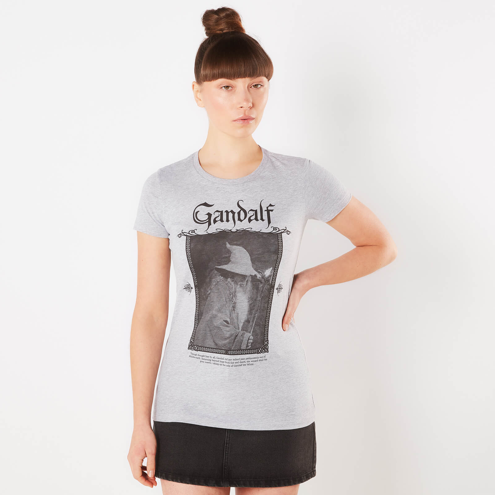 Lord Of The Rings Gandalf Women's T-Shirt - Grey - XXL