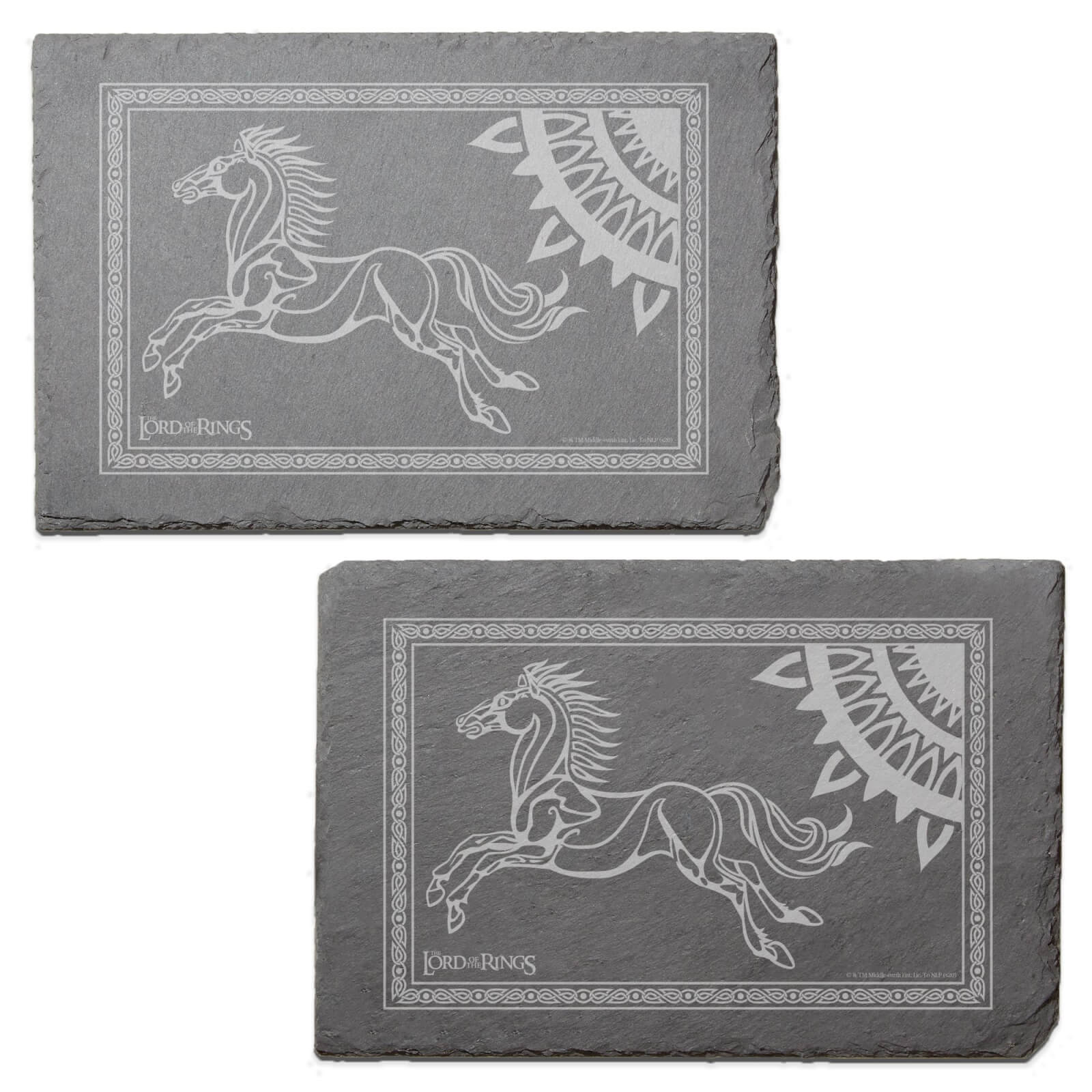 Le Seigneur des Anneaux, Blason de couronnement - Sets de table gravés - Lot de 2
