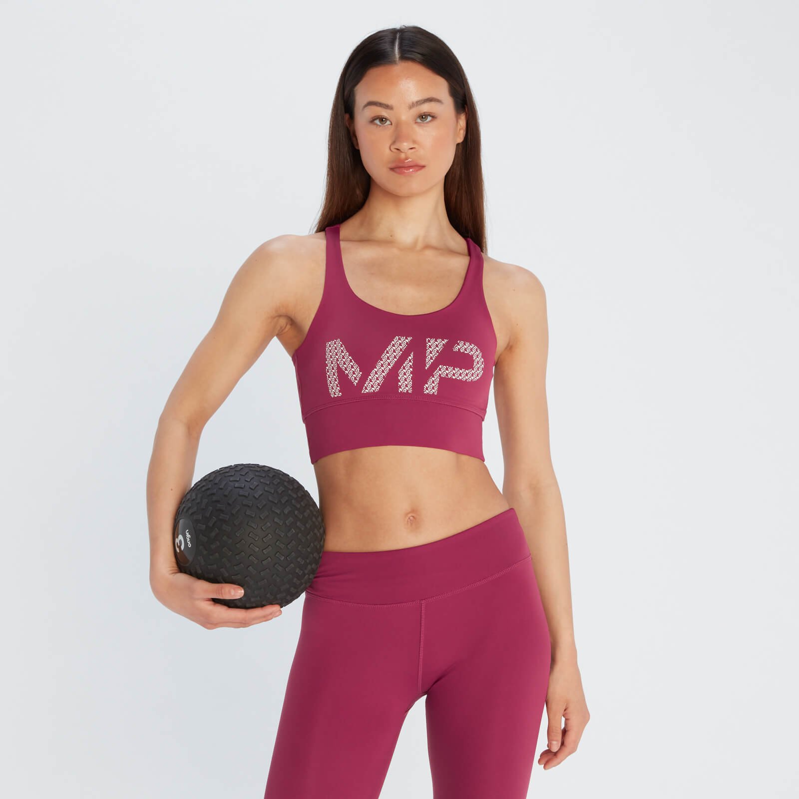 MP Women's Power Longline Sports Bra - Pebble Blue