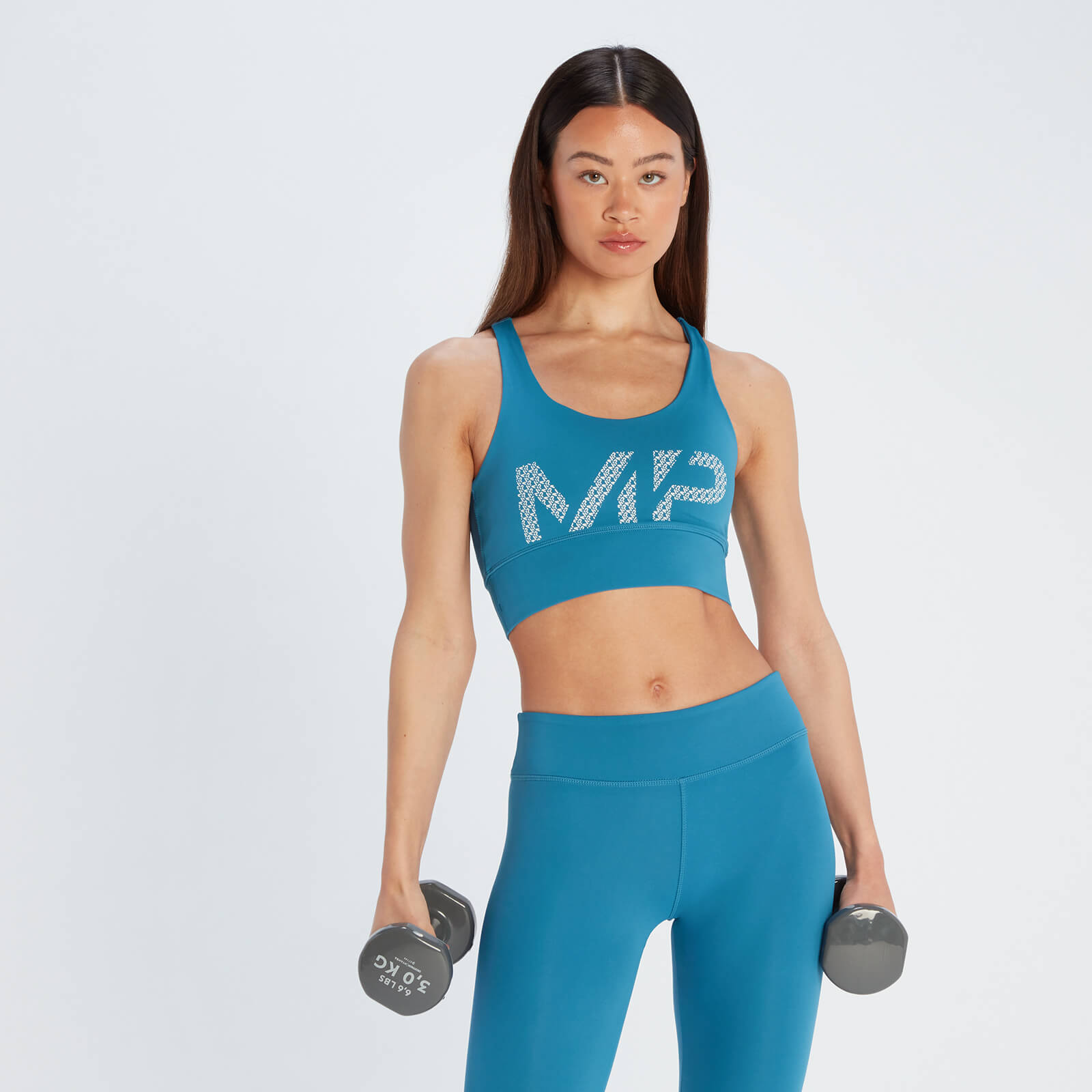 Brassière de sport à imprimé MP Essentials pour femmes – Bleu pilote - M product