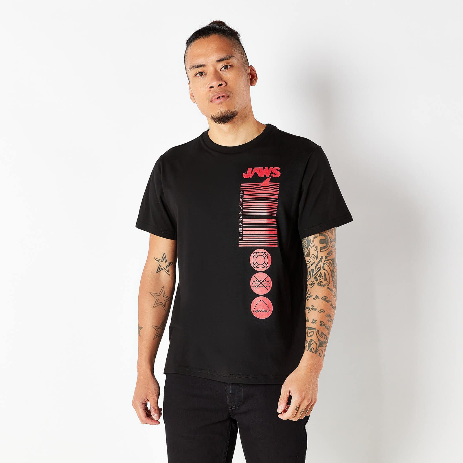 Der weiße Hai Herren T-Shirt – Schwarz – XS