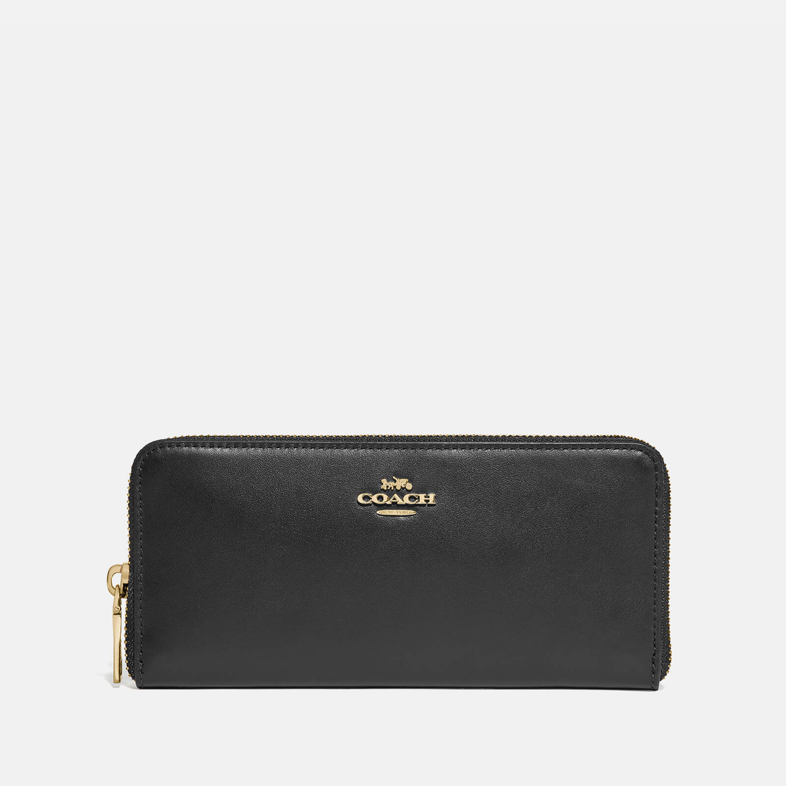Image of Coach Women's Signature Zip Wallet - Gold/Black