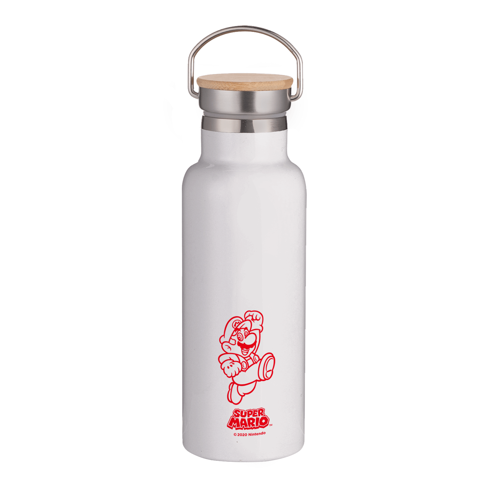 

Bouteille Bouchon Bamboo Nintendo Super Mario - Blanc