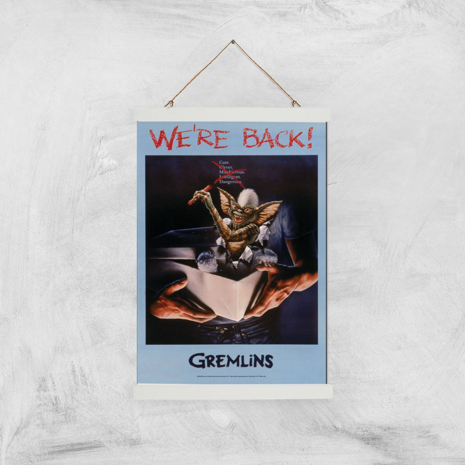Gremlins We're Back Poster Giclee Art Print - A3 - White Hanger