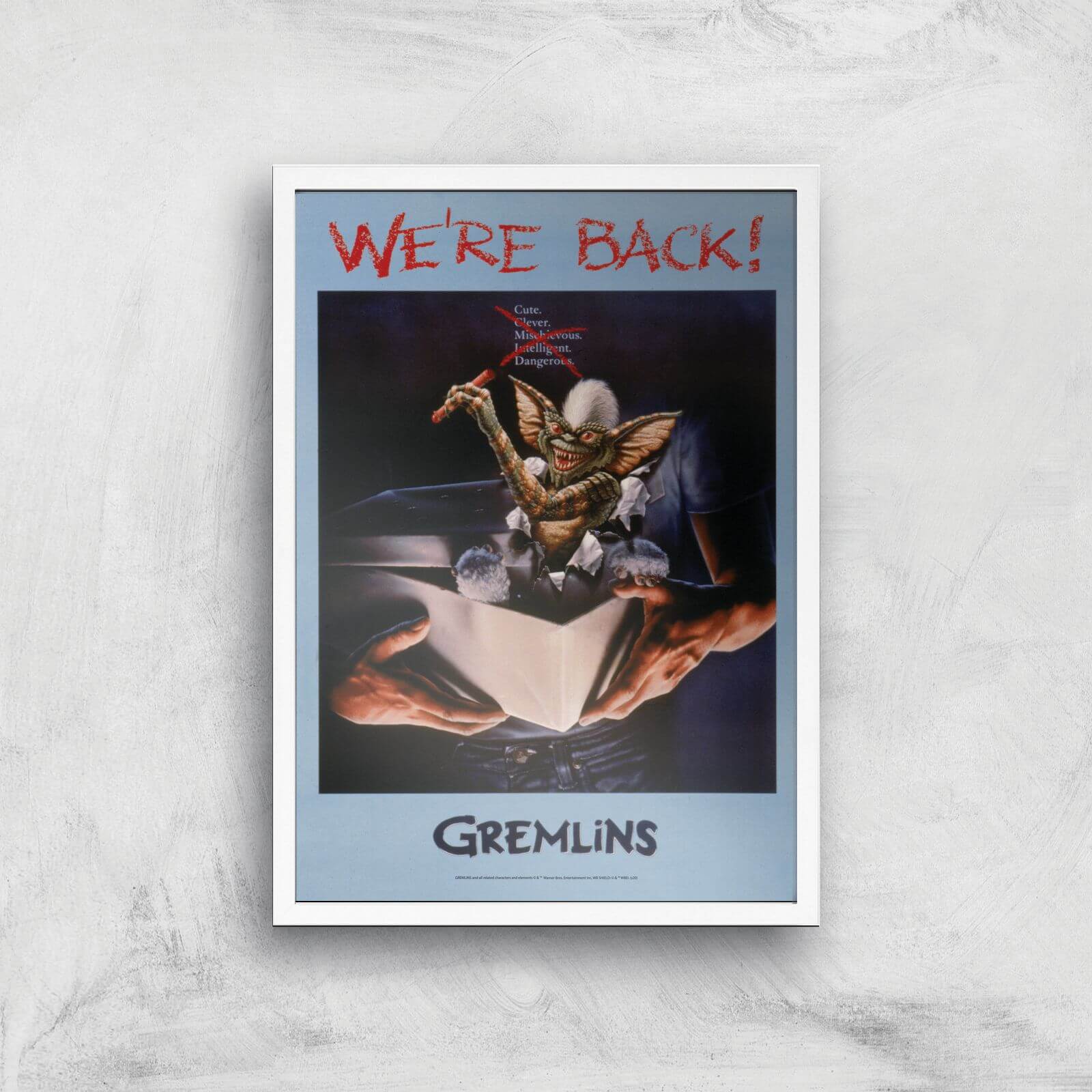 

Poster Artistico Gremlins We're Back Poster - A2 - White Frame