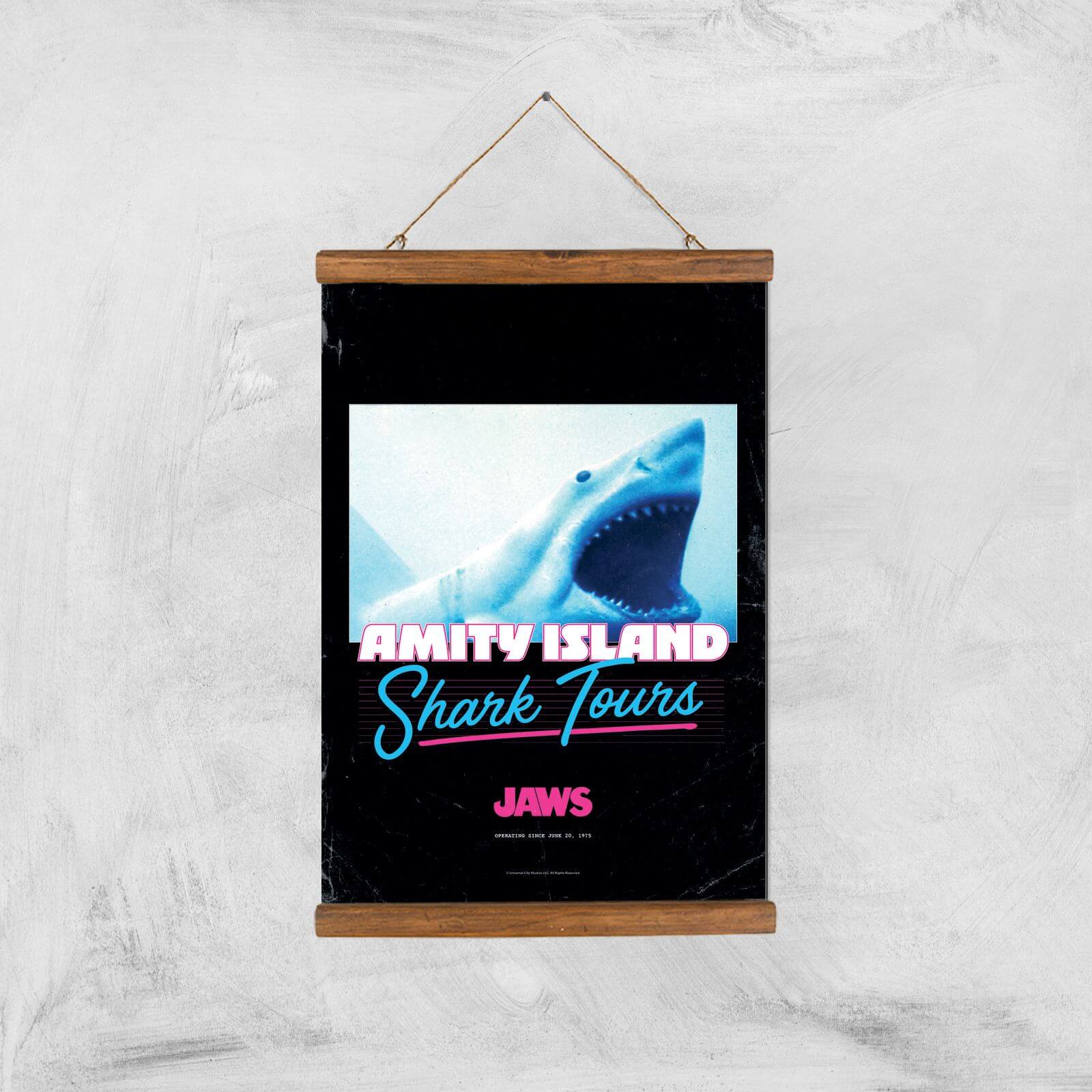 Jaws Amity Island Shark Tours Giclee Art Print - A3 - Wooden Hanger