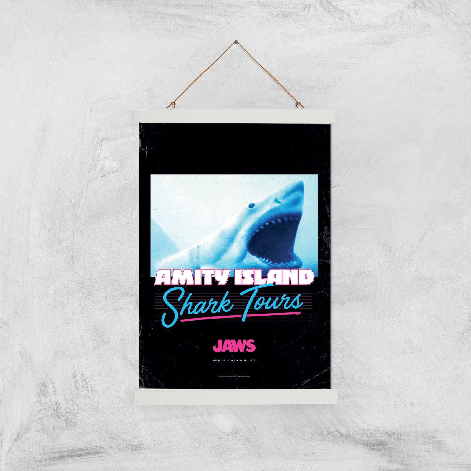 Jaws Amity Island Shark Tours Giclee Art Print - A3 - White Hanger